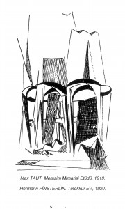 Max Taut; Tören Mimarisi Etüdü, 1919.