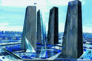 Geleceğin gökdelenleri önerisi, Paris.